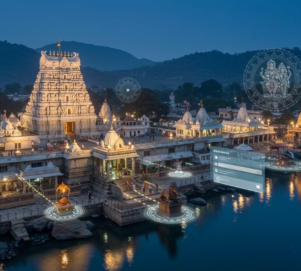 Mantralaya Srisailam Hyderabad Tour - Mallikarjuna Jyotirlinga Temple Srisailam Nallamala Hills